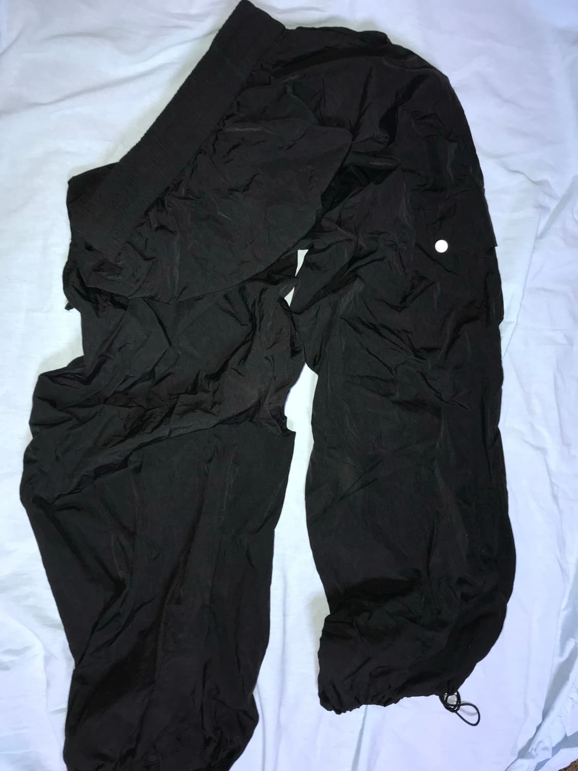 나일론 팬츠 빈티지 밴딩 팬츠 바스락 재질 상품이미지1