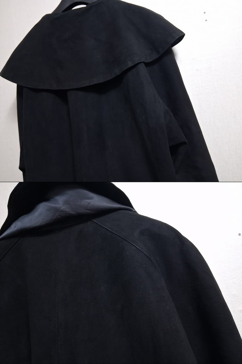 TENOROC 양가죽가죽코트 케이프큰카라 양가죽스웨이드 코트 77 42  상품이미지8