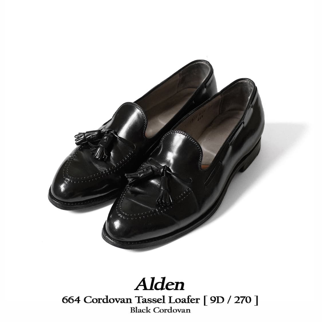 알든 664 9D 코도반 블랙 테슬로퍼 상품이미지1