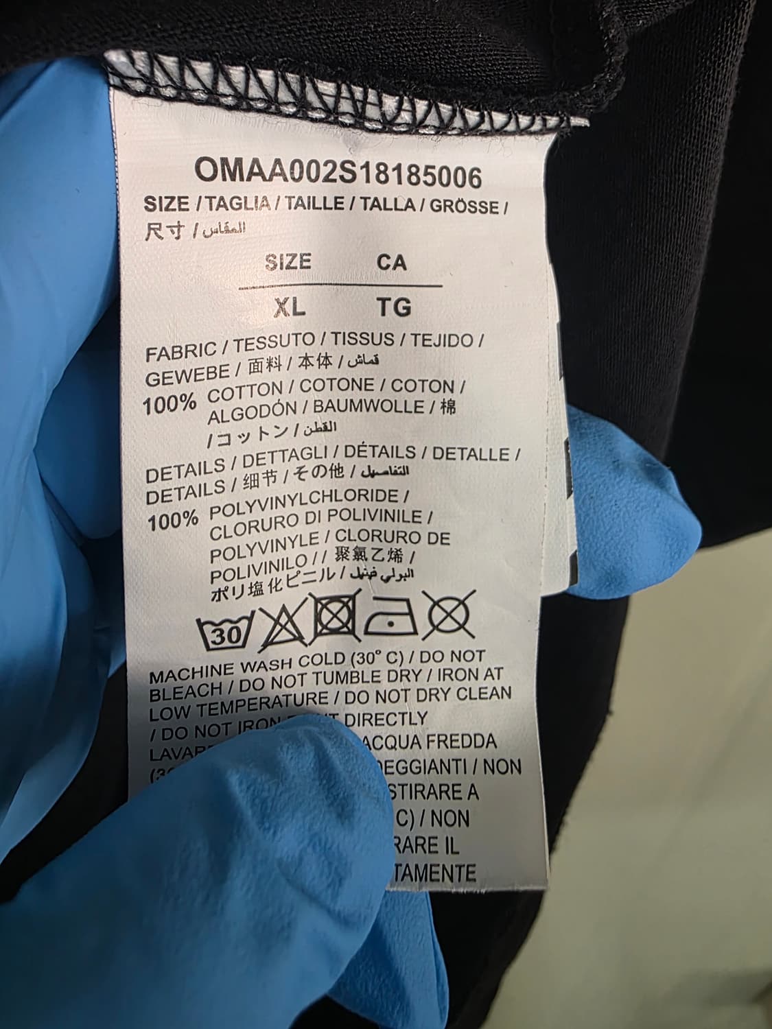 Off-White 블랙 화살표 프린팅 티셔츠 XL 상품이미지4