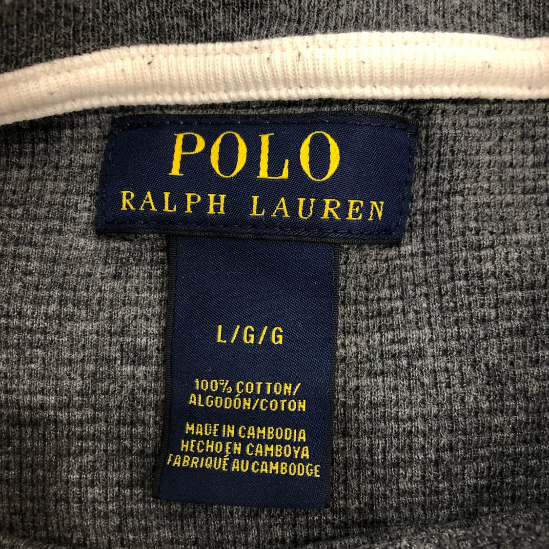 폴로 랄프로렌 와플 롱슬리브 상품이미지5