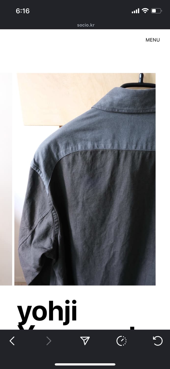 요지야마모토 POUR HOM ME 2018 롱셔츠 상품이미지5