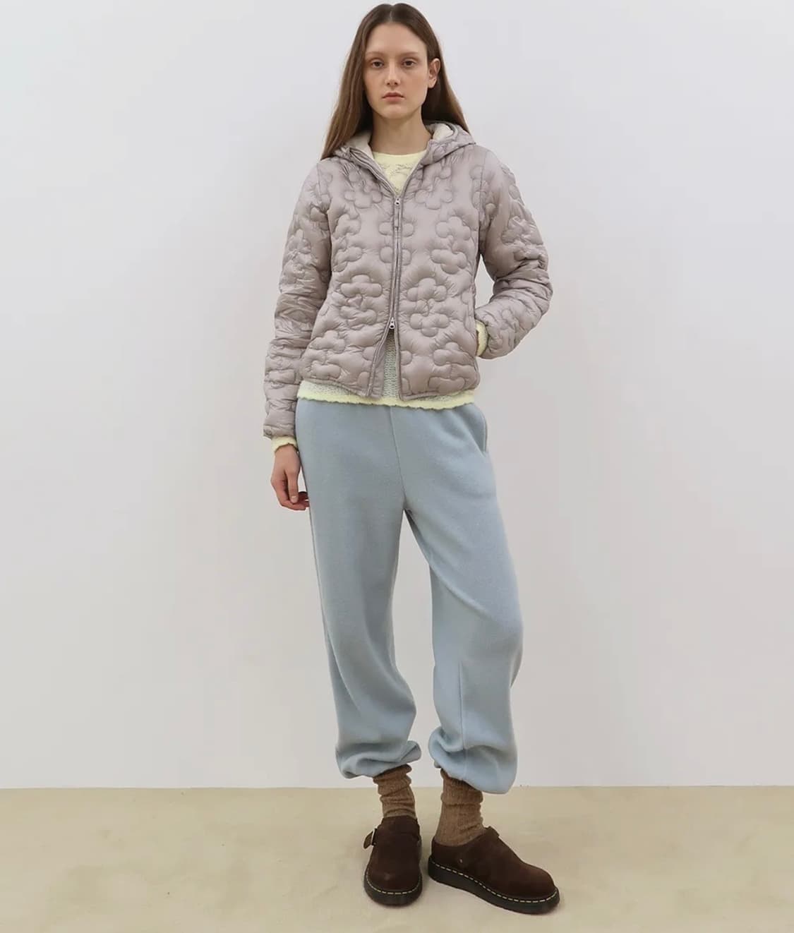 시눈 sinoon 라이트 다운 후디 자켓 그레이 M 상품이미지3