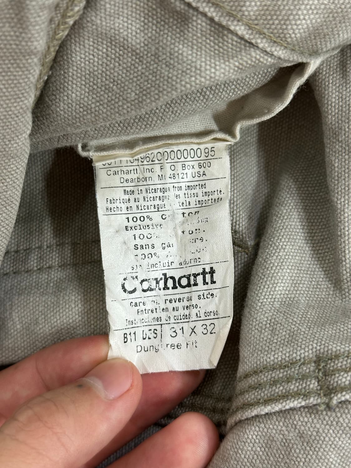 Carhartt B11 Double Knee Work Pants 상품이미지5