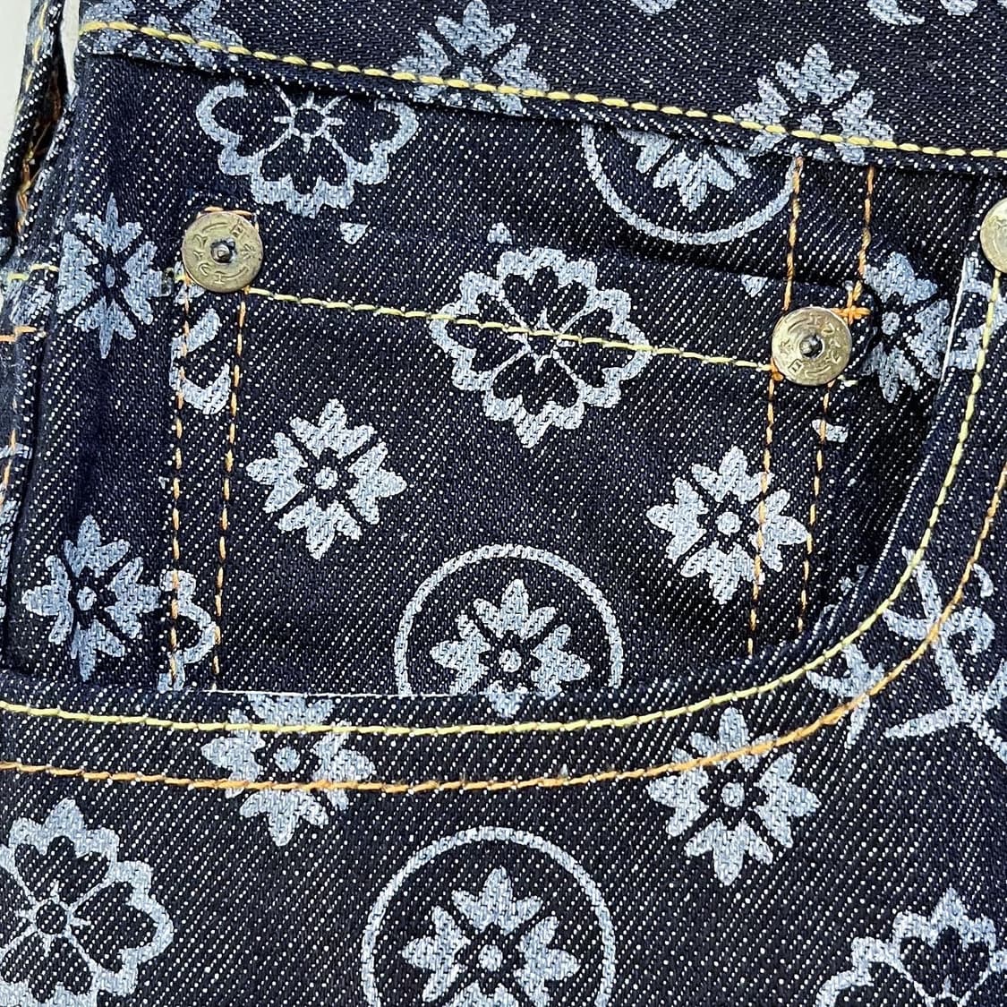 에비수 제팬 다이콕 모노그램 데님 팬츠 상품이미지5