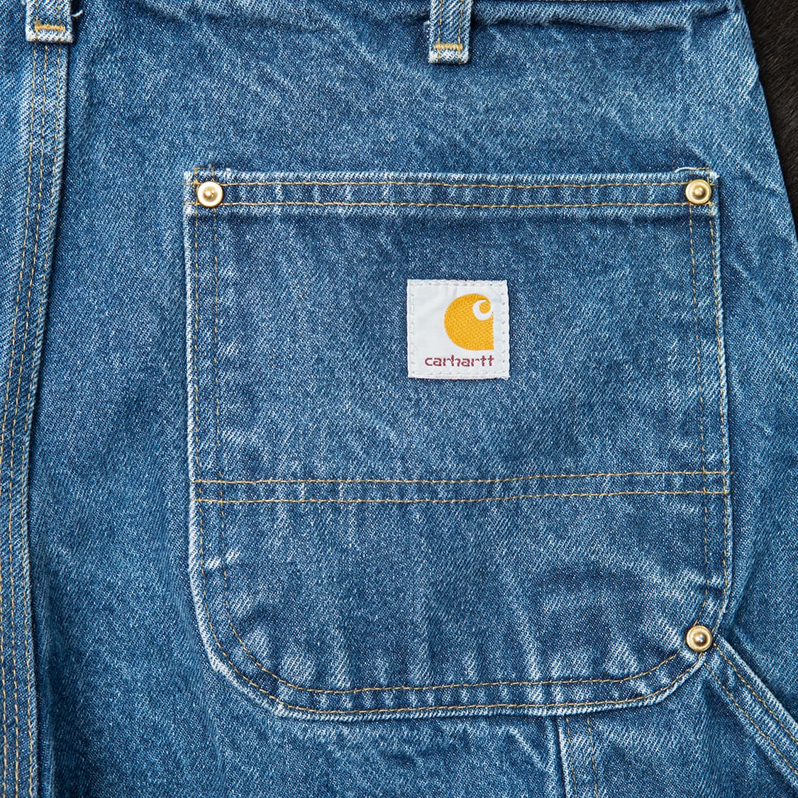 [33] 00s 칼하트 B07 더블니 데님팬츠 덩가리 핏  상품이미지6