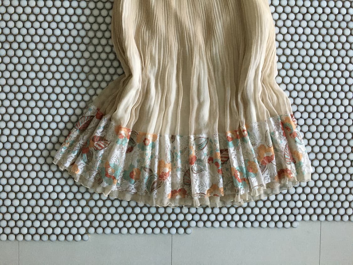 floral ruffle pleated skirt 상품이미지2