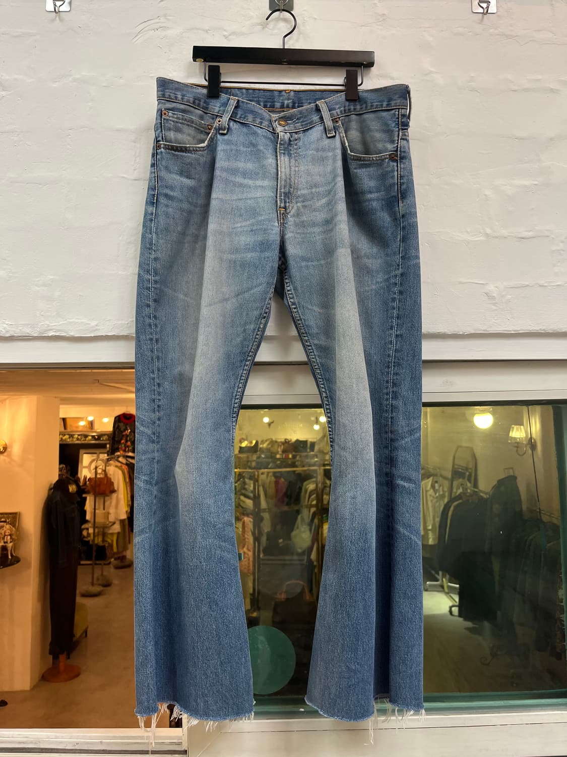 Levis 516 워싱 데님 부츠컷 연청바지 W34 상품이미지1