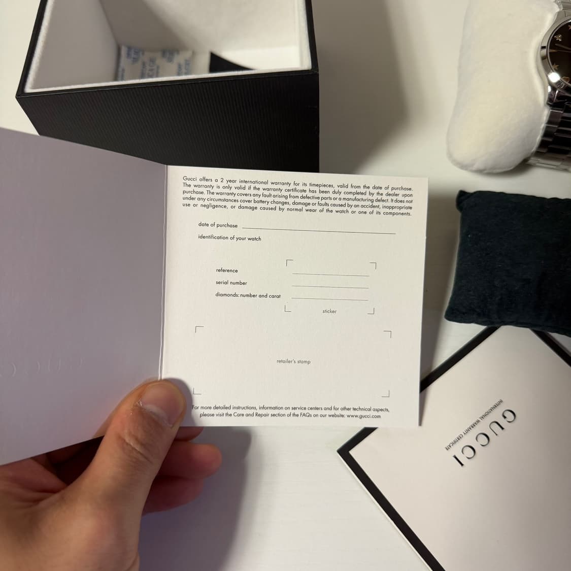 (W) 구찌 G-타임리스 쿼츠 38mm 스틸 블랙 기요세 상품이미지6