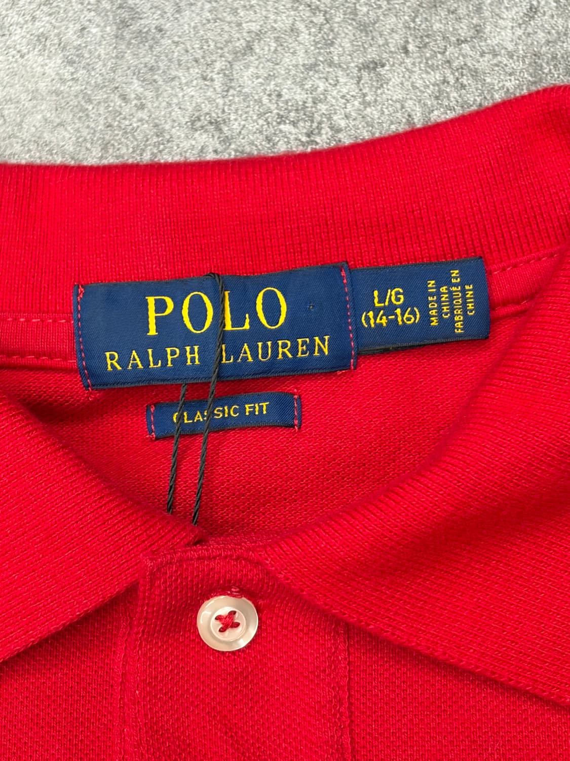 폴로 랄프로렌 빅포니 레드 반팔 카라티 상품이미지6