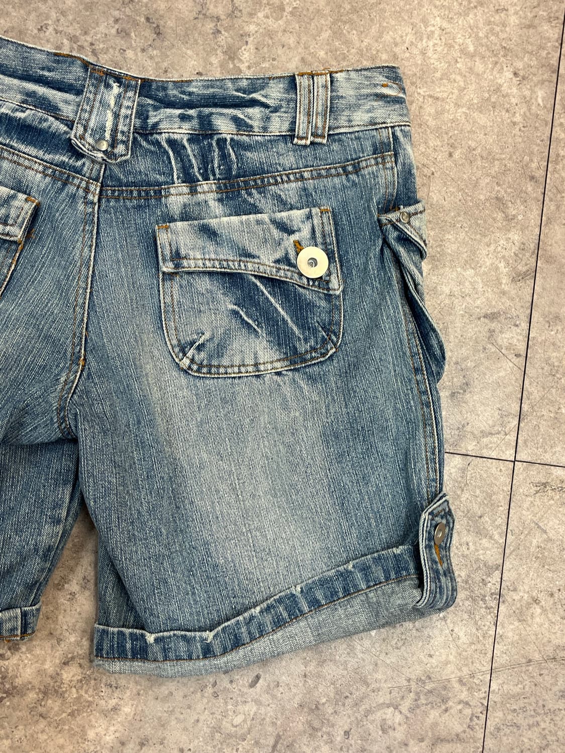 빈티지 데님 하프 팬츠 L #csz3570 상품이미지7
