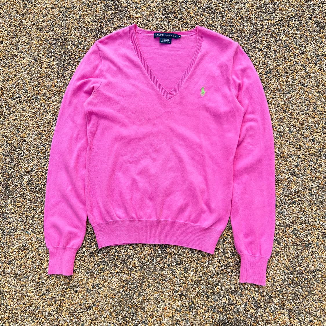 폴로 랄프로렌(POLO Ralph lauren) 핑크 브이넥 니트 상품이미지1