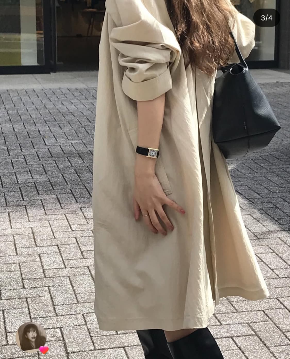 아카이브제이투유 트렌치 코트 크림베이지 상품이미지3