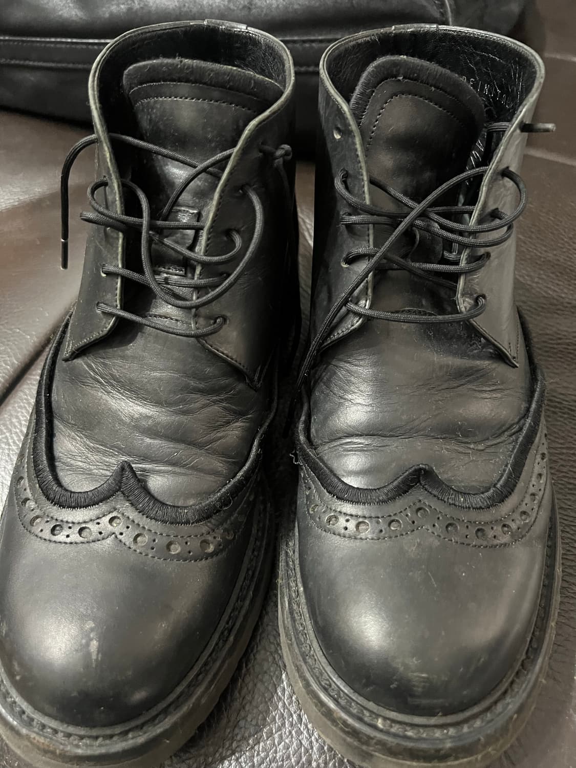 크리스반아셰 11년도  디올옴므 윙팁브로구부츠 39 상품이미지1