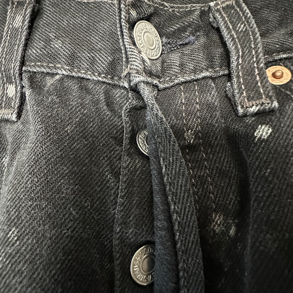 LEVI'S 501 00's mexico made black jeans 상품이미지3