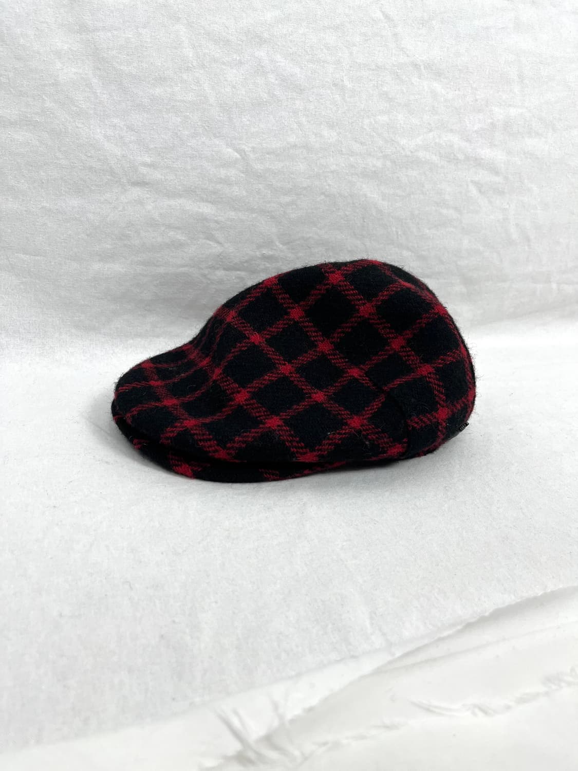 Harris Tweed 레드 체크패턴 헌팅캡 상품이미지1