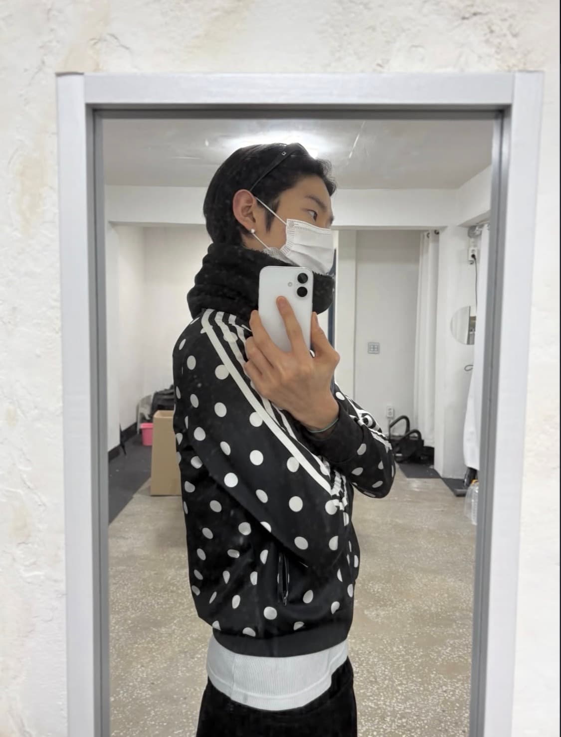 아디다스 도트 져지 트랙 자켓 땡땡이 나우아임영 상품이미지1