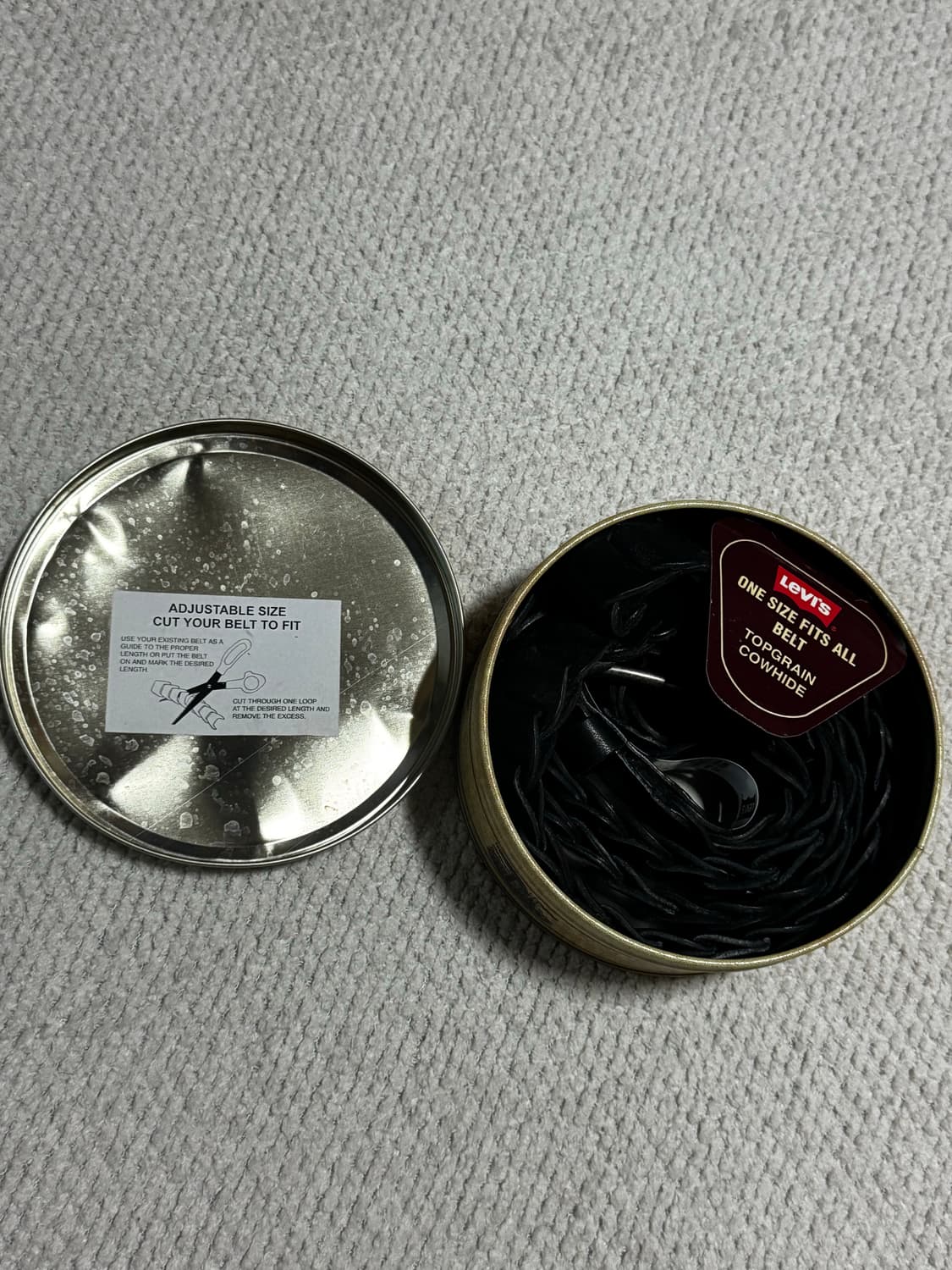 리바이스 탑그레인 홀스하이드 위빙벨트 블랙 새상품 상품이미지3