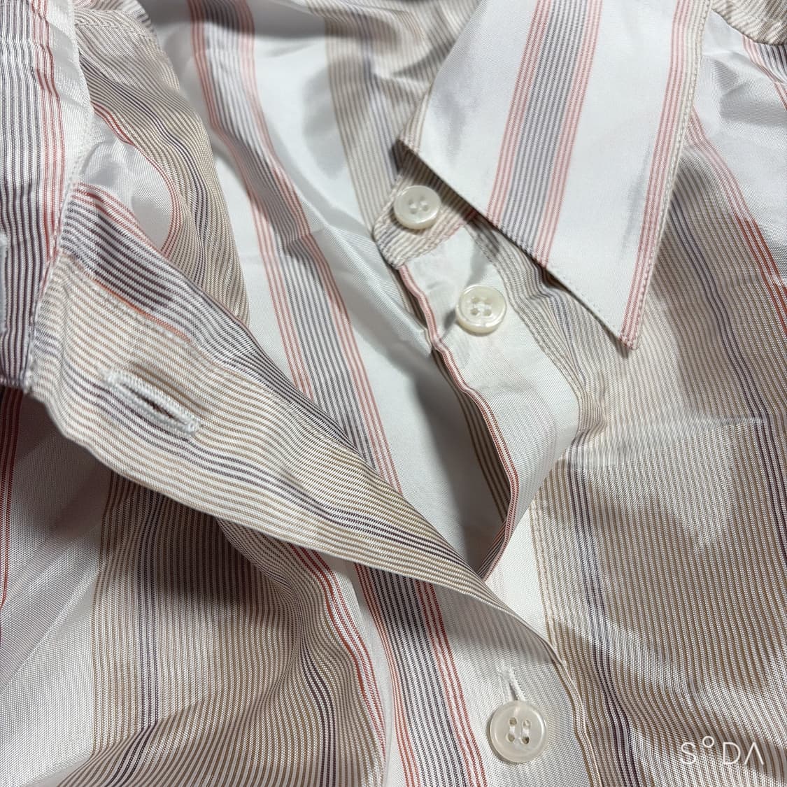 아크네 스튜디오 스트라이프 나일론 반팔 셔츠 상품이미지8