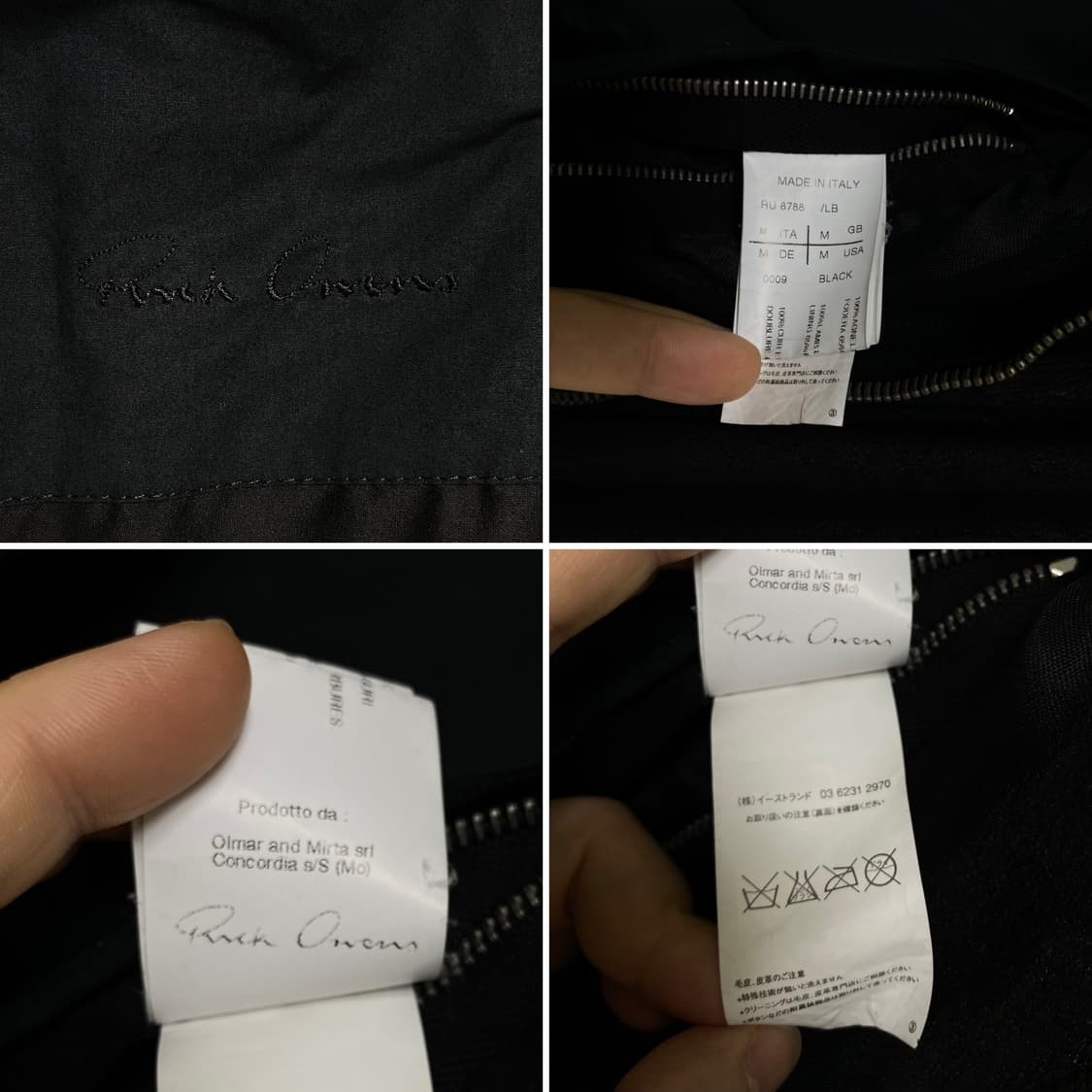 Rick Owens LEATHER BIKER JACKET 상품이미지8