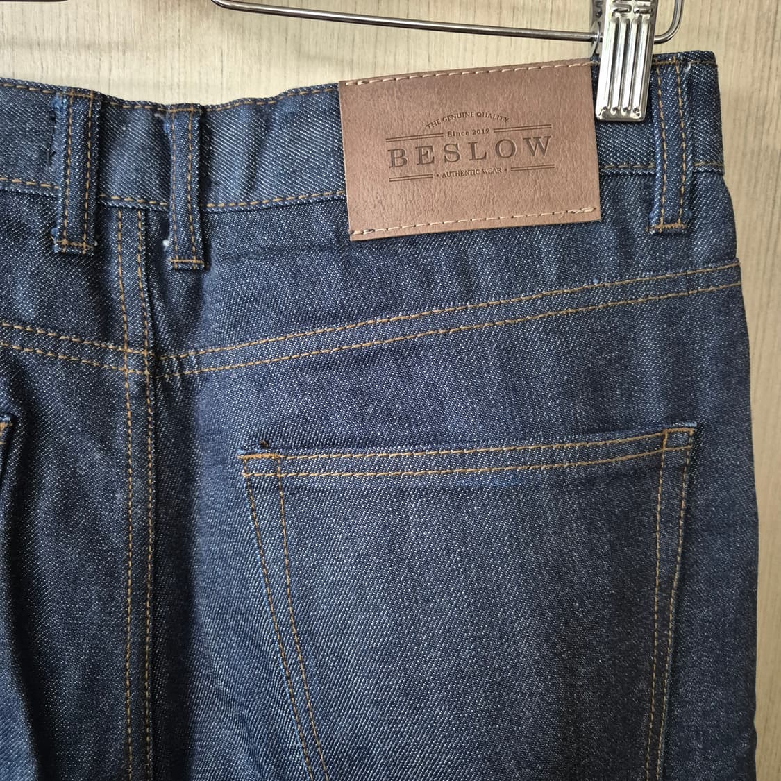 [30] 비슬로우 BESLOW 투턱 인디고 와이드 데님 진 팬츠 상품이미지5