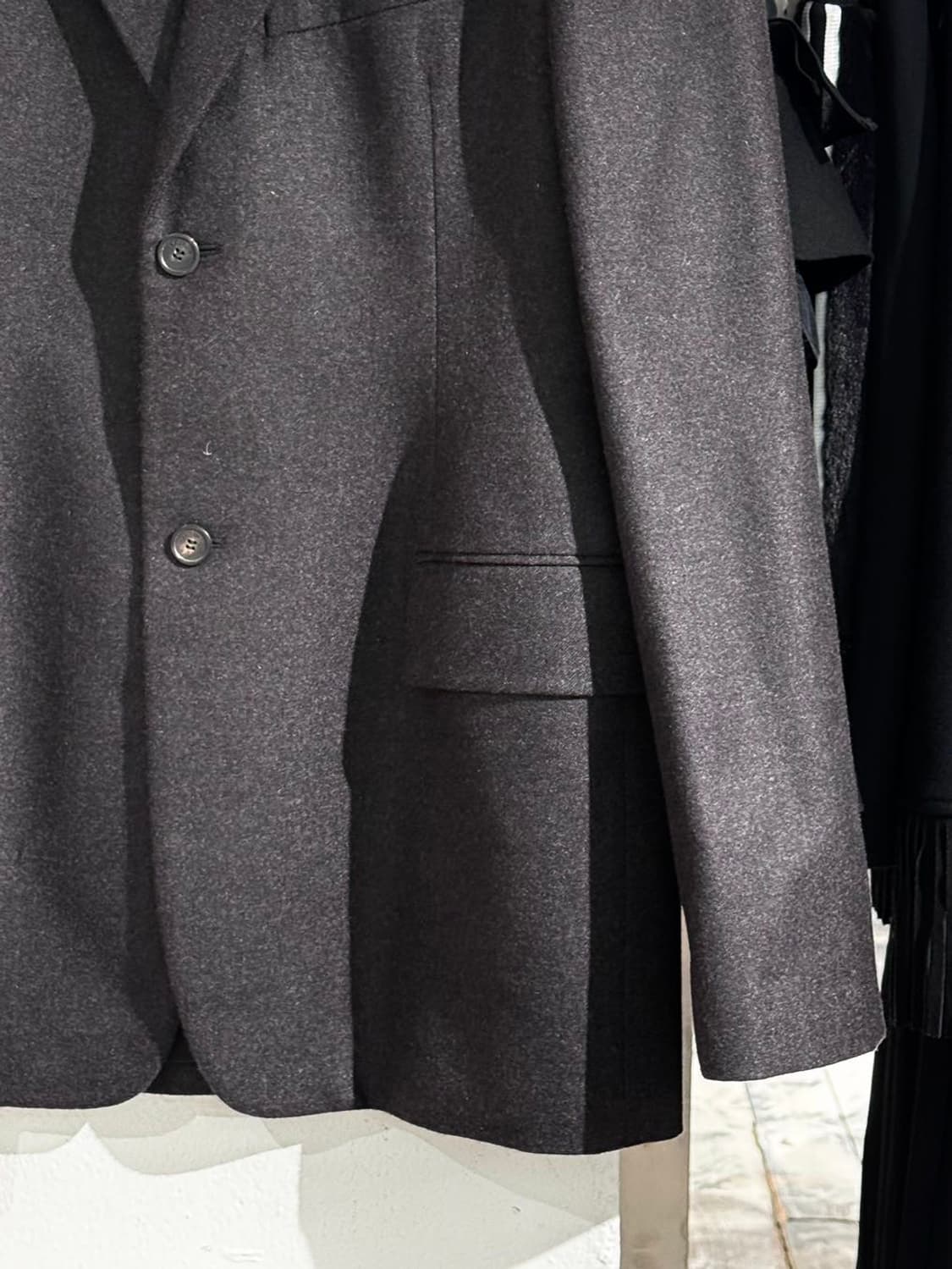 발렌시아가 차콜 캐시미어 블레이저 자켓  상품이미지5