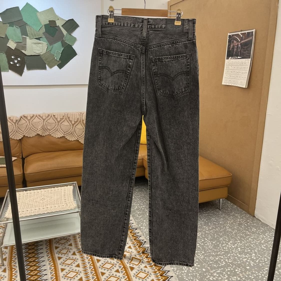 리바이스 빈티지 모던 시크 캐주얼 흑청 데님팬츠 26인치 C10606 상품이미지4