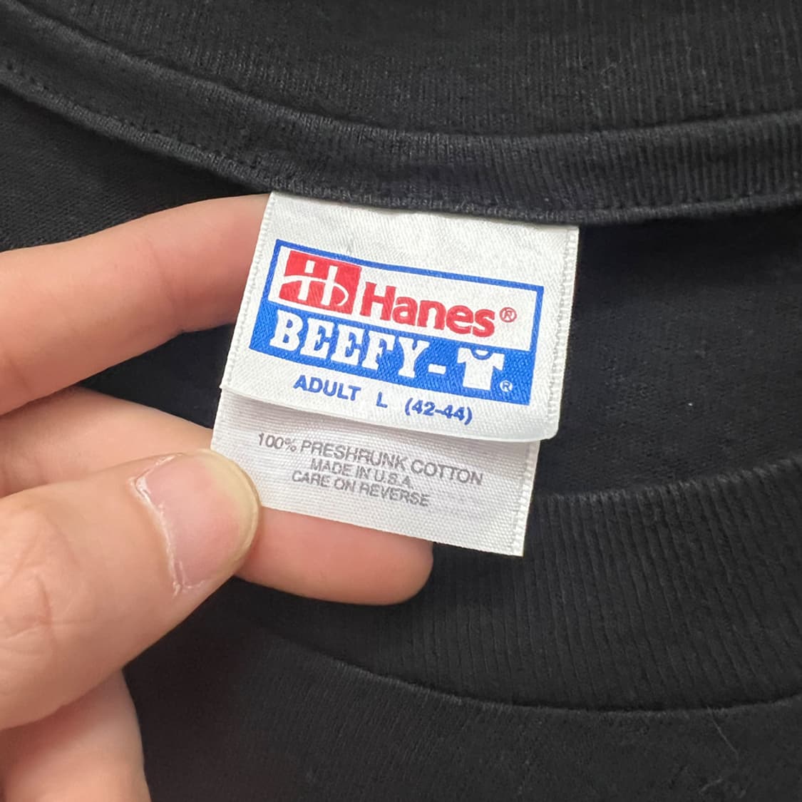 90s Made in USA 헤인즈 가스 브룩스 빈티지 반팔티 L 상품이미지5