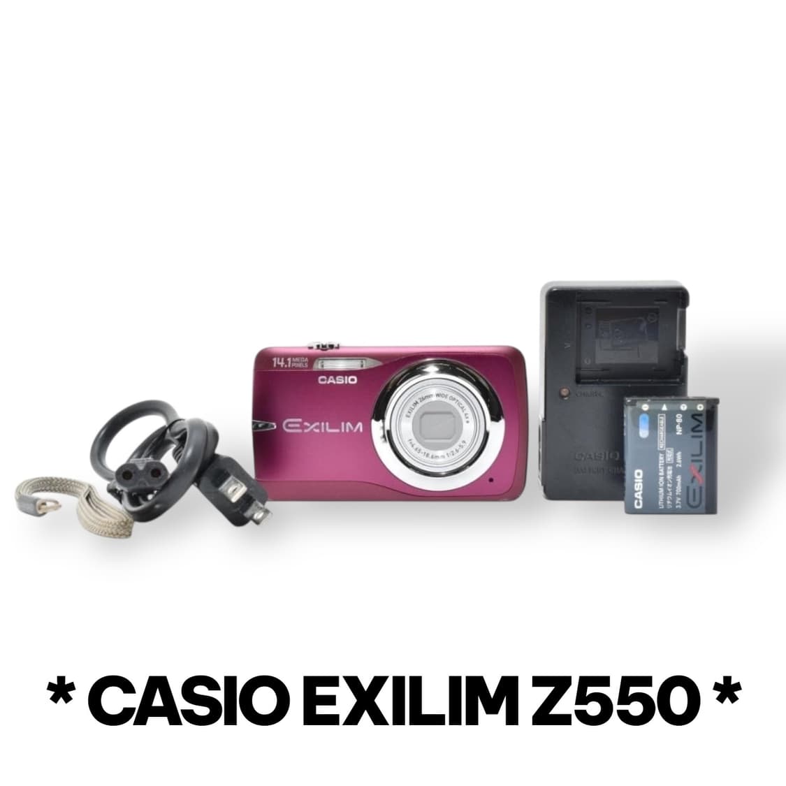 빈티지카메라 카시오 엑슬림 CASIO EX-Z550 퍼플  상품이미지1