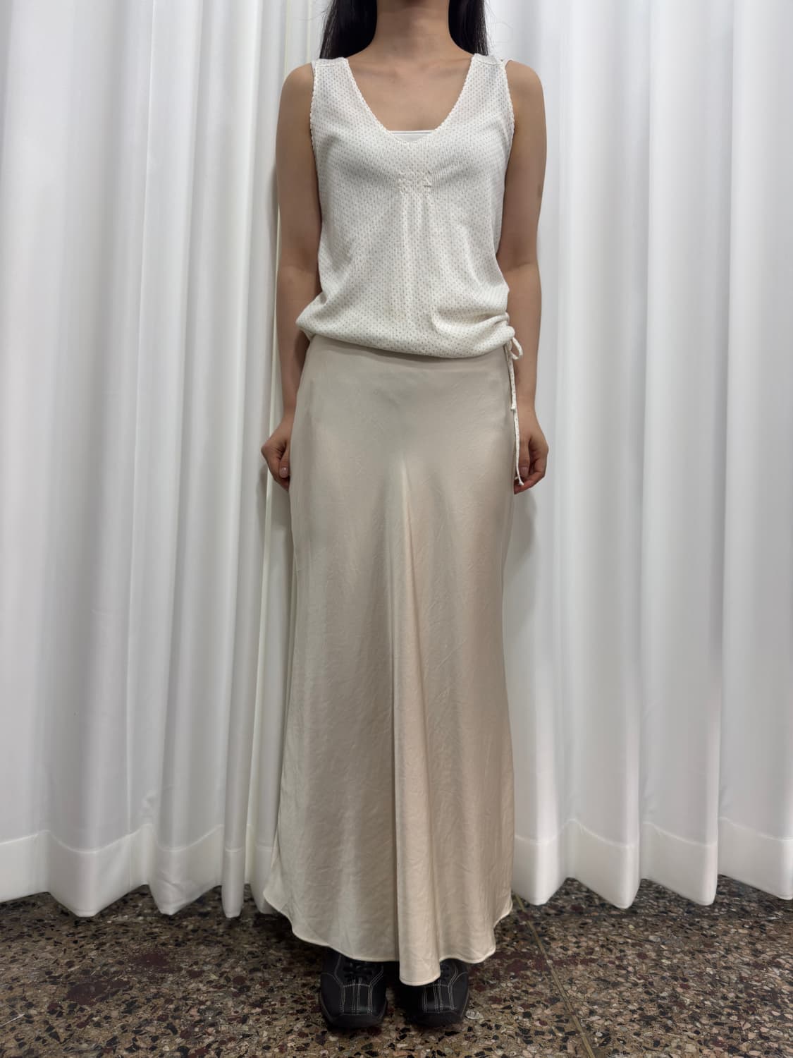 glossy maxi skirt 상품이미지2