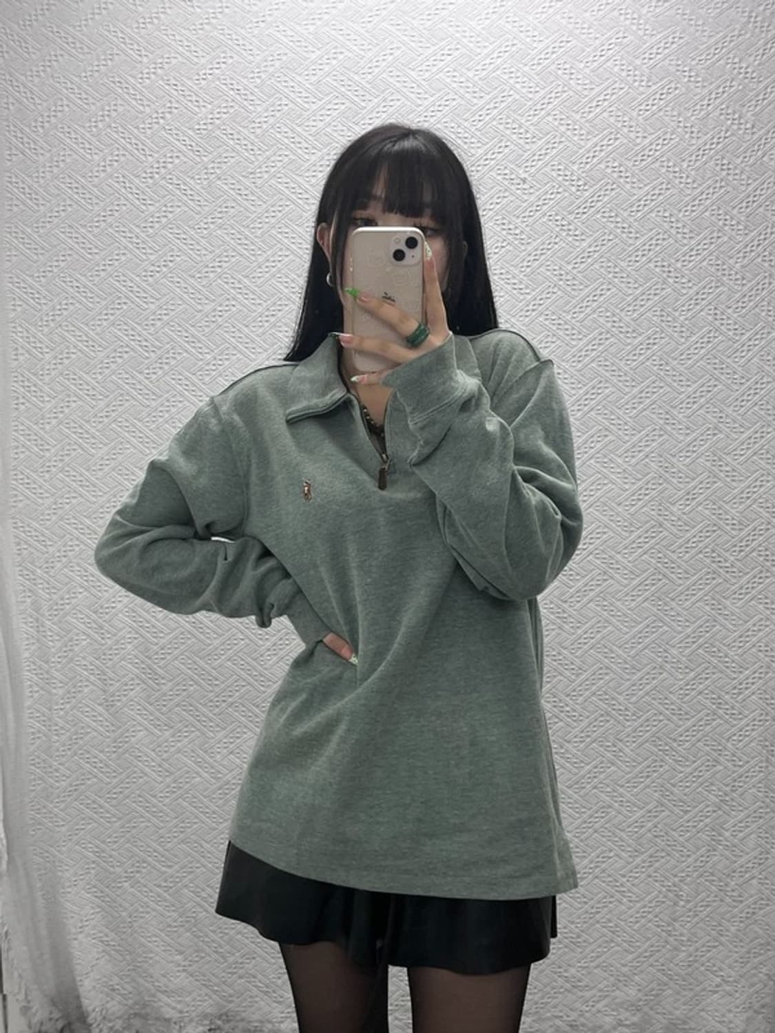 폴로 랄프로렌 빈티지 캐주얼 반집업 카라 니트 L C09238 상품이미지2