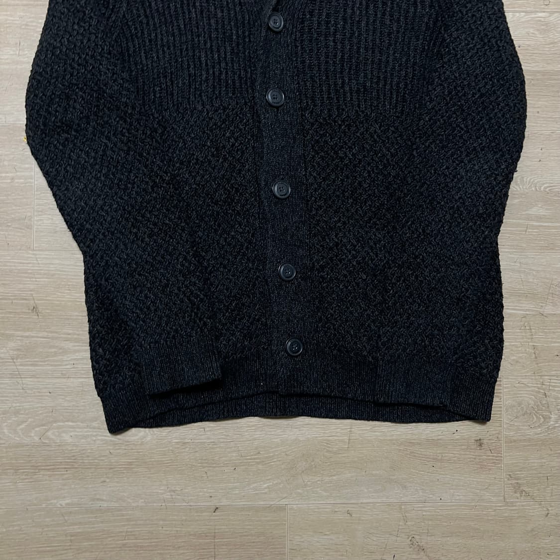 DKNY 도나카란 뉴욕 숄카라 니트 가디건 [블랙] M/95 상품이미지3