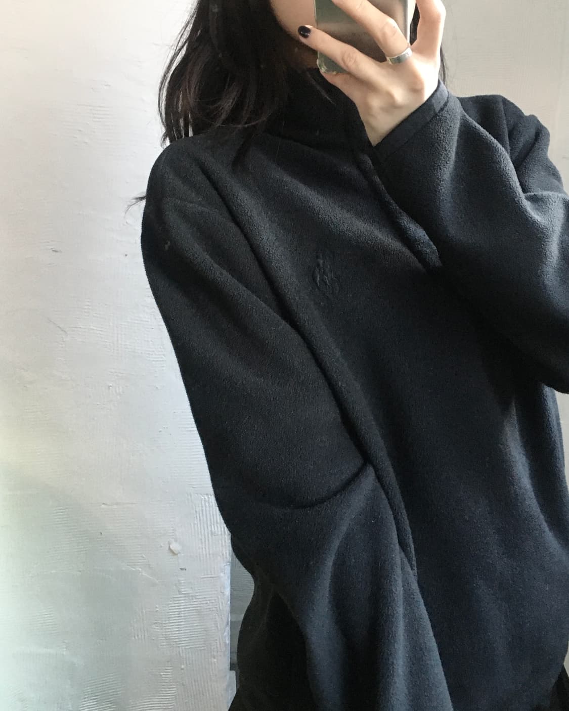 Polo 폴로 랄프로렌 골프 블랙컬러 스냅 후리스 상품이미지2