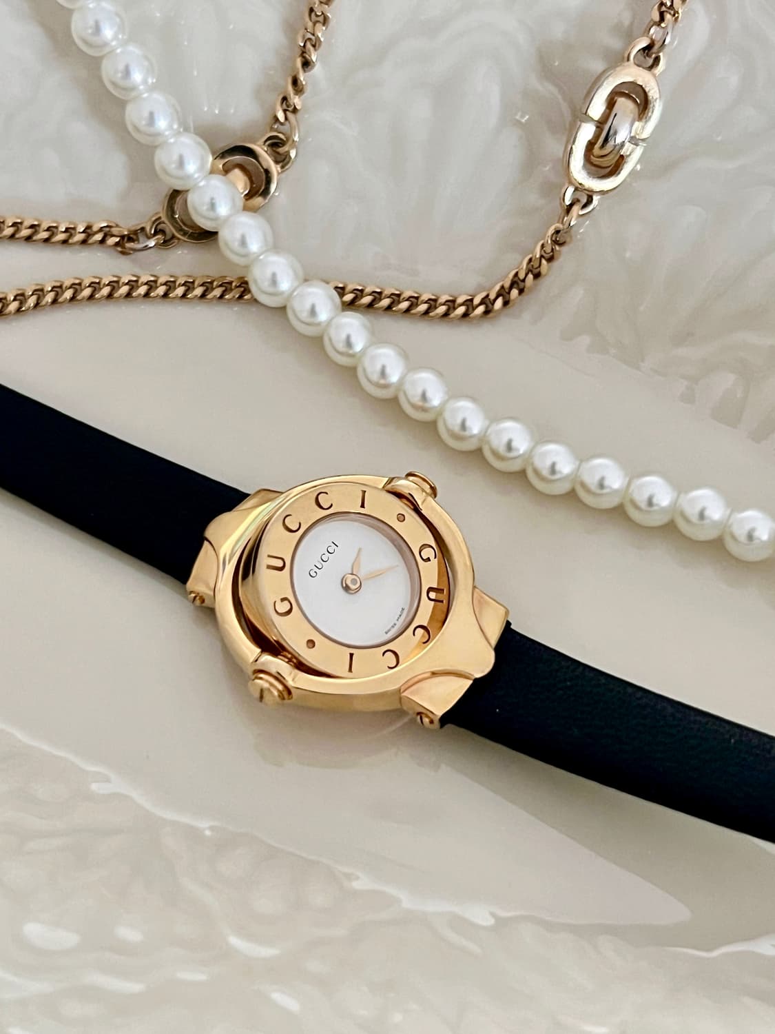 GUCCI 옐로우 골드 턴 케이스 구찌 시계 상품이미지4
