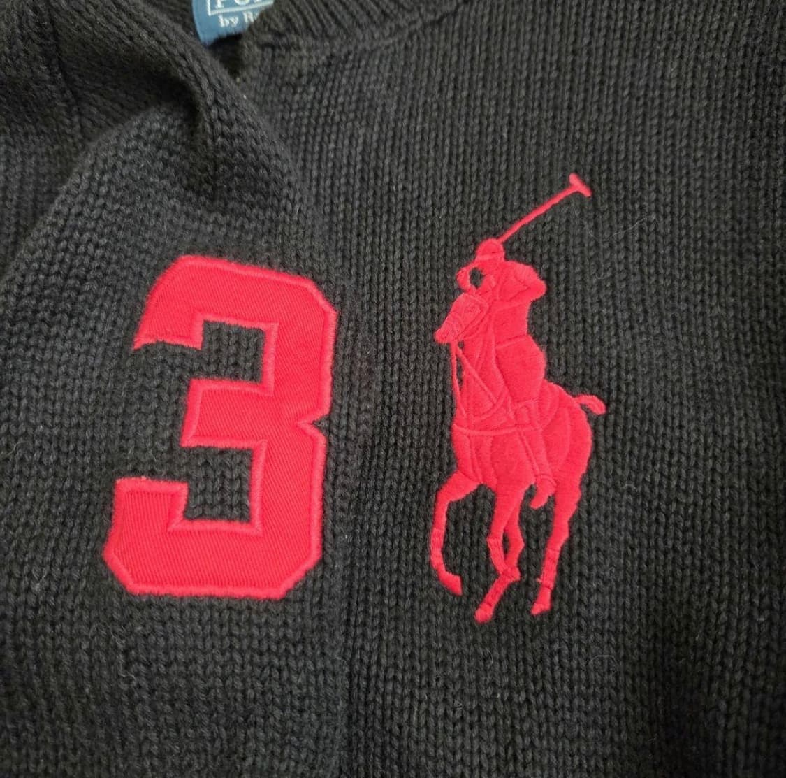 폴로 랄프로렌 스웨터 빅포니 풀집 니트 S 상품이미지2