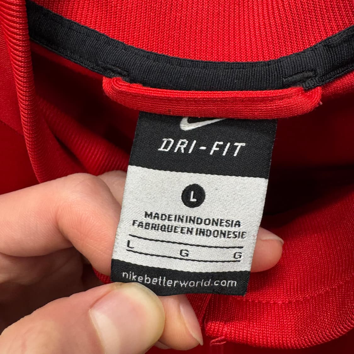 2014 나이키 사이드라인 트랙 자켓 전면 로고 포인트 레드 화이트 상품이미지7