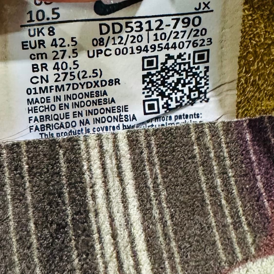 275) 나이키 운동화 남성 남자 데이브레이크 SP 골드 스니커즈 상품이미지9