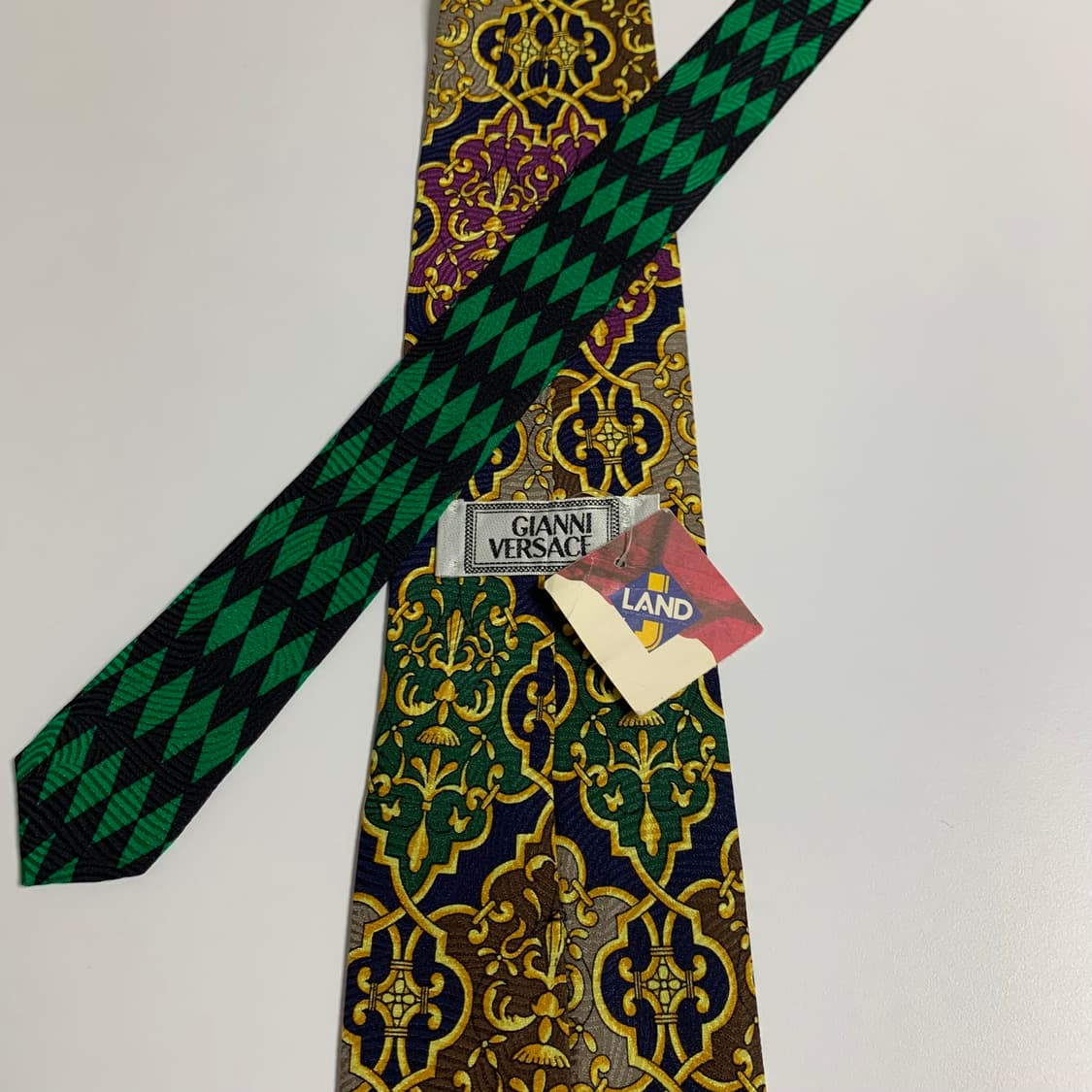 베르사체(VERSACE) 기하학적패턴 클래식 정장넥타이 최상급 상품이미지5