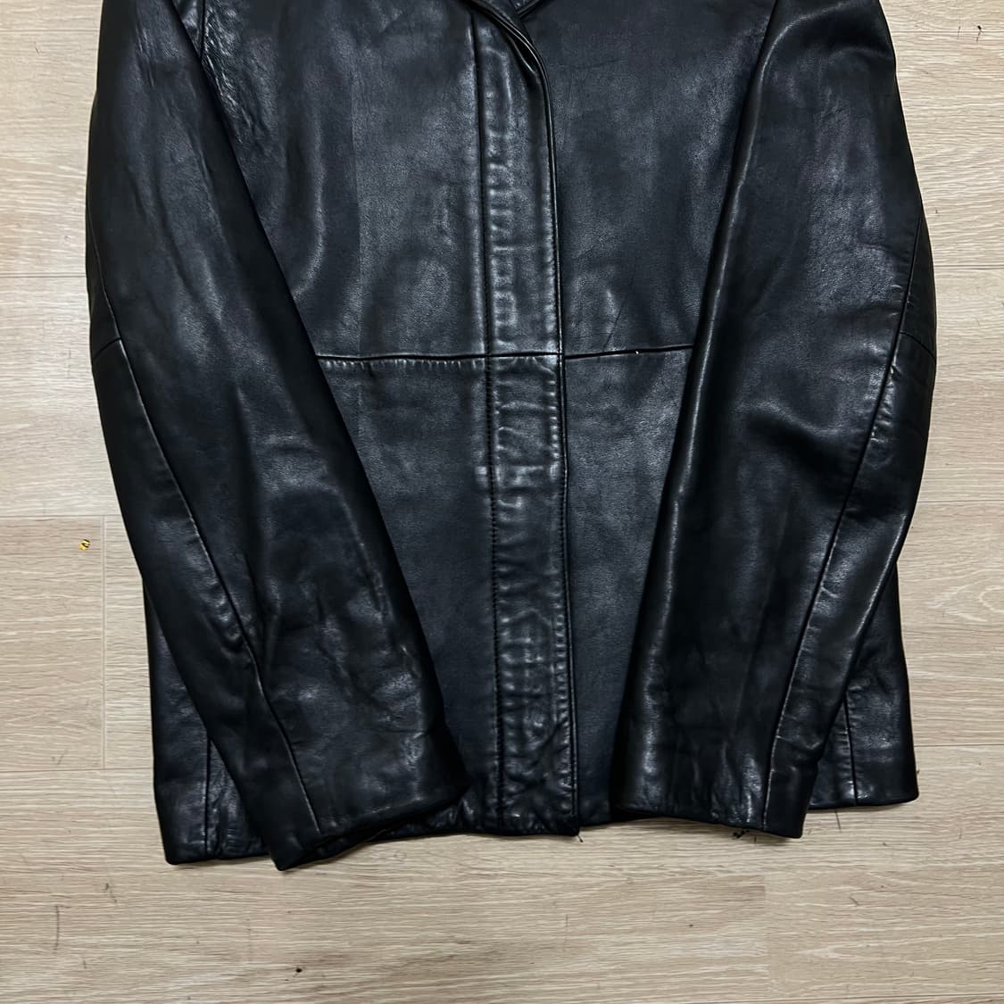 바나나 리퍼블릭 여성 램스킨 싱글 라이더 양가죽자켓 [블랙] S/90 상품이미지3