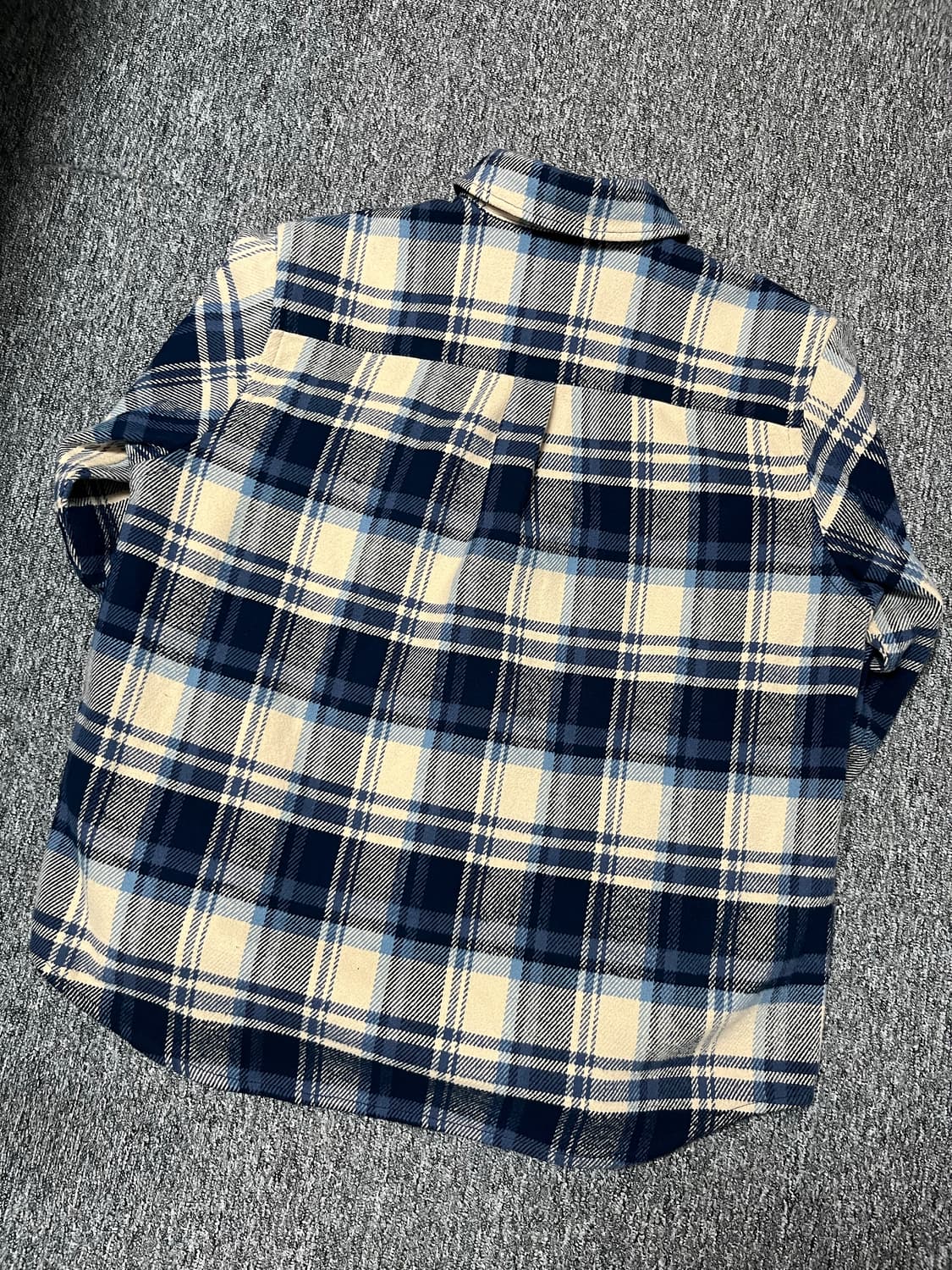 베이프 울 플란넬 체크셔츠 상품이미지3