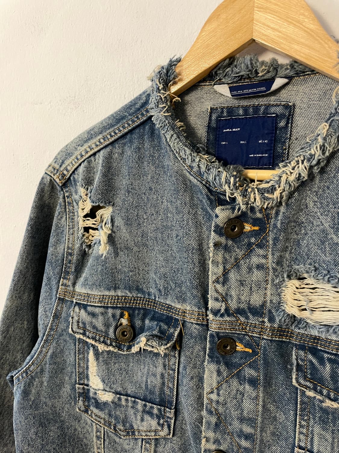 자라 맨 데님 자켓  상품이미지5