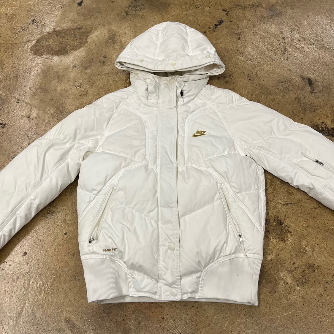나이키 화이트 숏패딩  상품이미지3