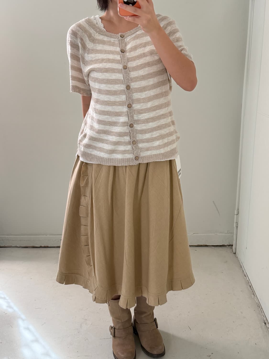 일본빈티지 모리 레이어드 가디건 상품이미지2