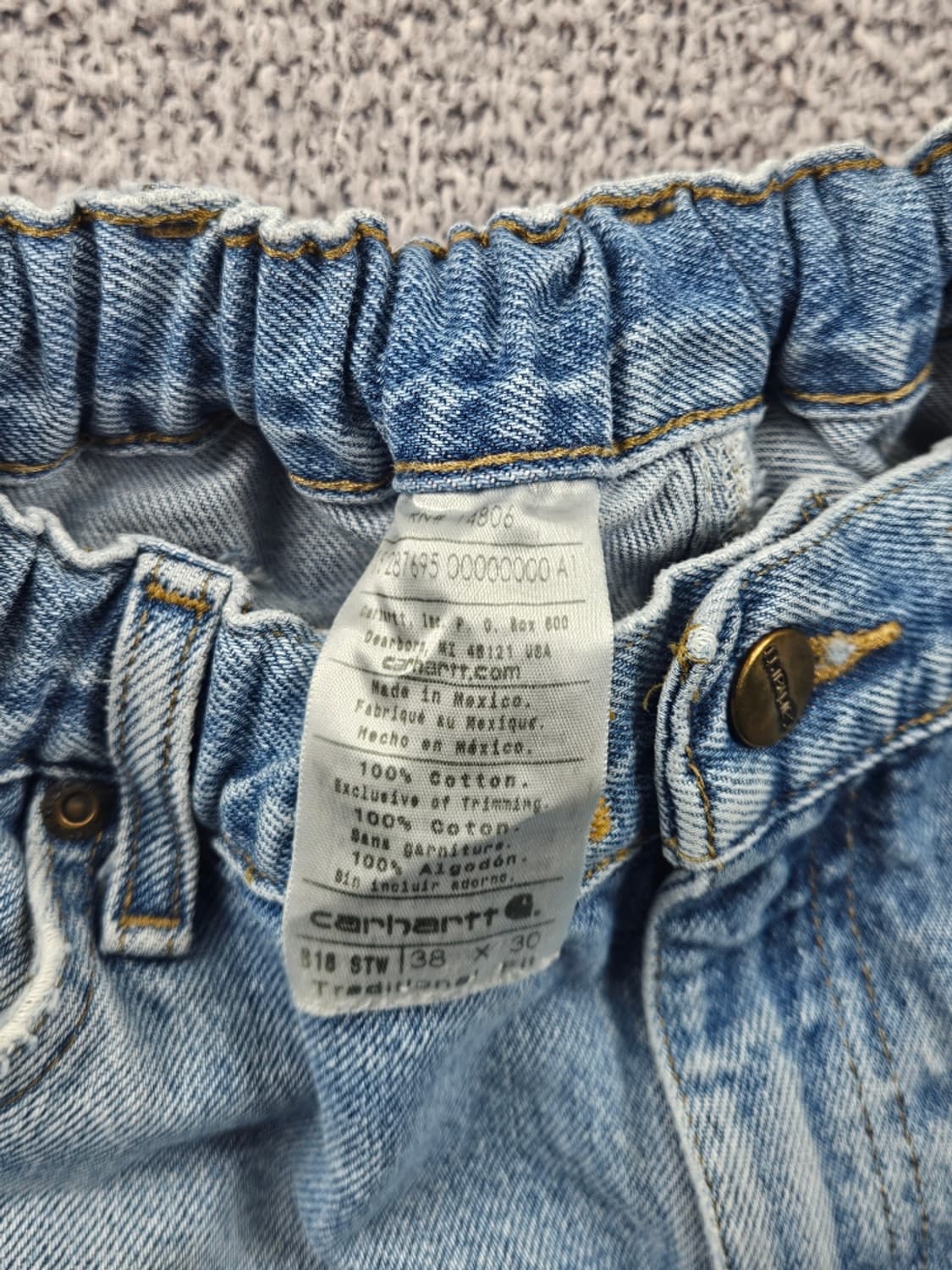 칼하트 데님 쇼츠 반바지 커스텀 ( 38" ) / 11986 상품이미지7