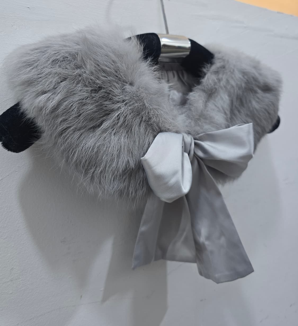 리얼퍼 숄 머플러 그레이 상품이미지2