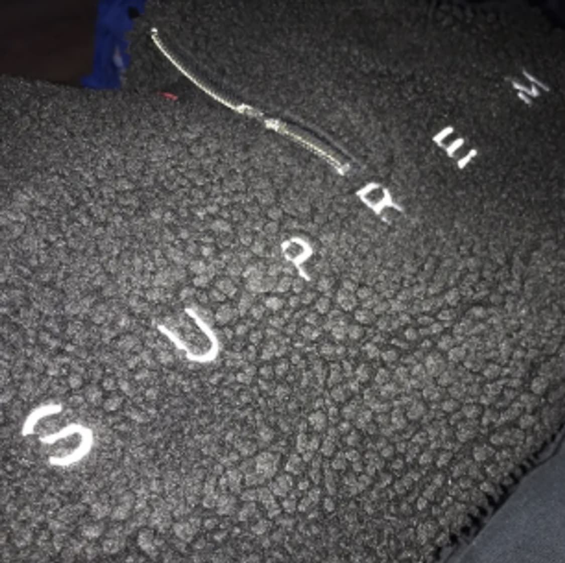 슈프림 플리스 하프집업 후디 블랙 XL 상품이미지2