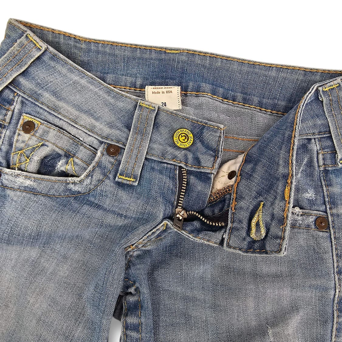 24 True Religion 트루릴리전 USA 레몬 데님 팬츠 상품이미지6