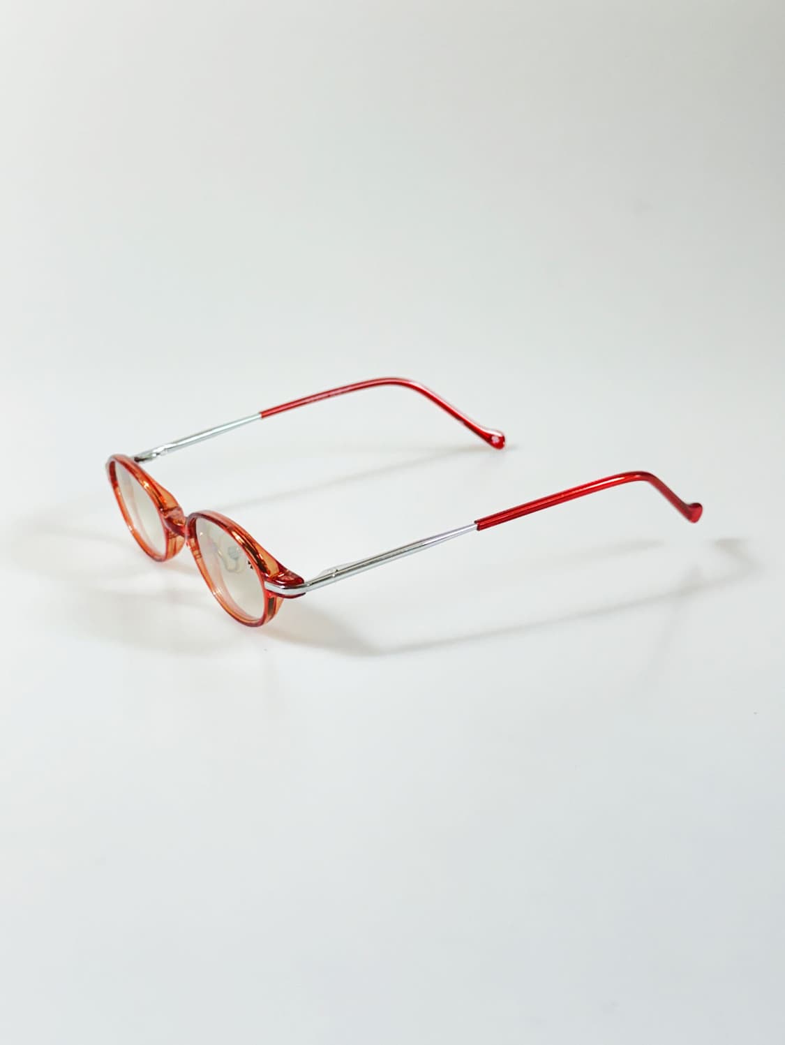 90s VACHERON CONSTANTIN 레드 오벌 뿔테 빈티지 안경 상품이미지3