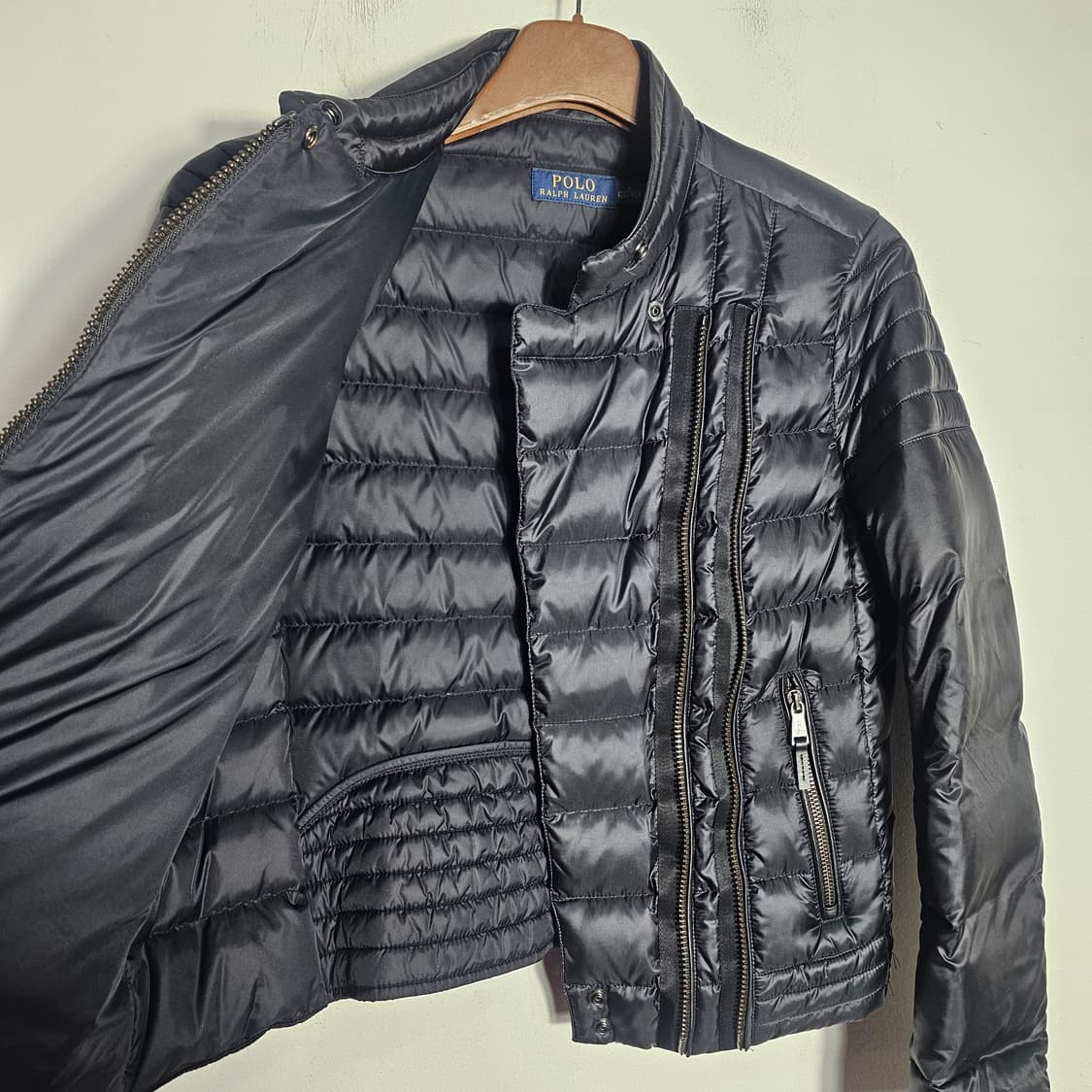 폴로 오리털 경량 라이더 크롭 자켓 상품이미지2