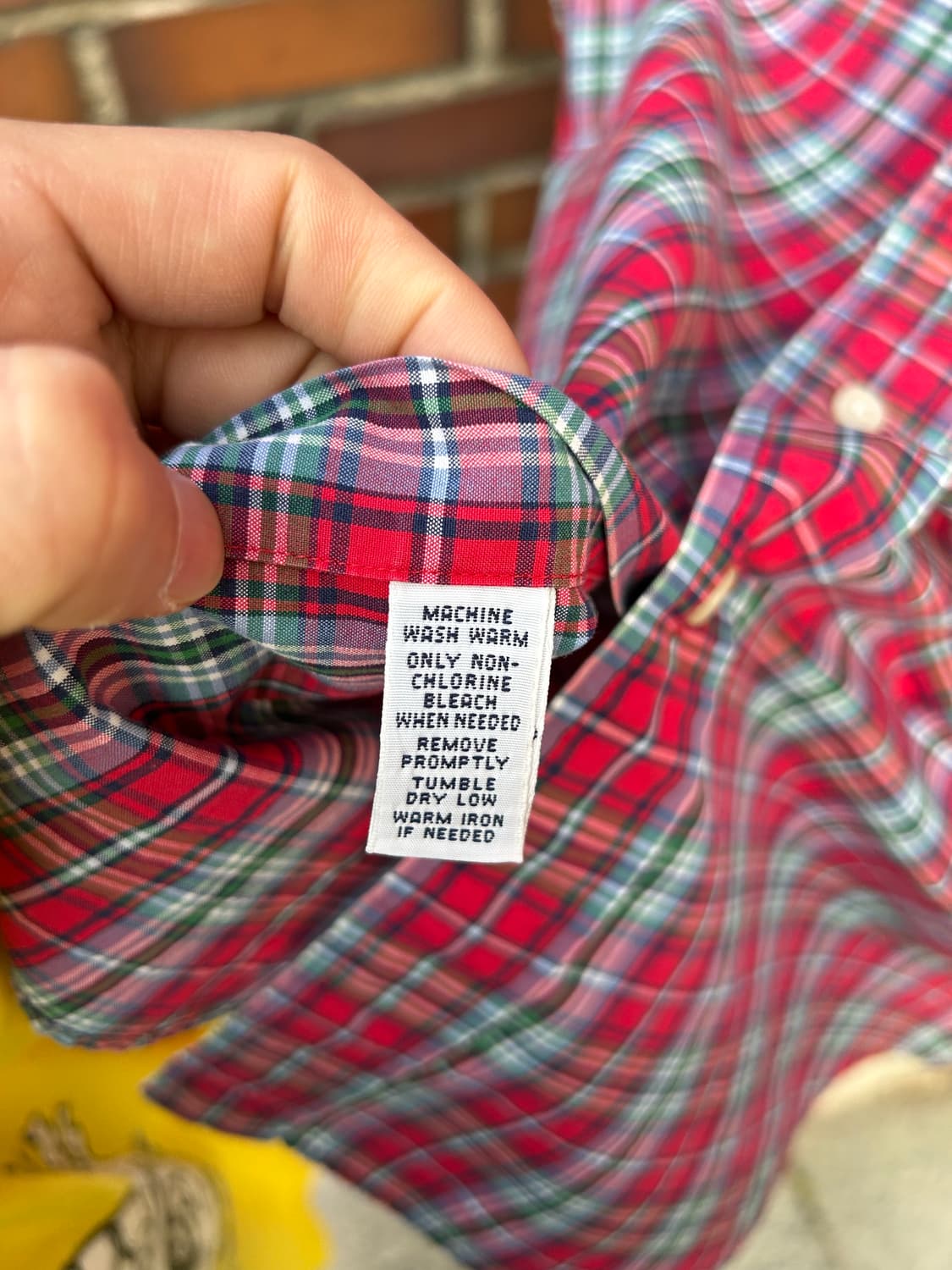 90‘s 폴로 타탄체크셔츠  상품이미지4